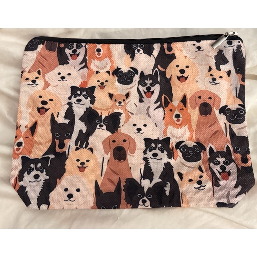 Dogs Multiple Dog Breeds Cute Makeup Bag - New‎